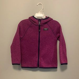 LL Bean Toddler Girl Sweater Fleece